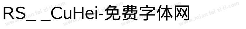 RS_ _CuHei字体转换